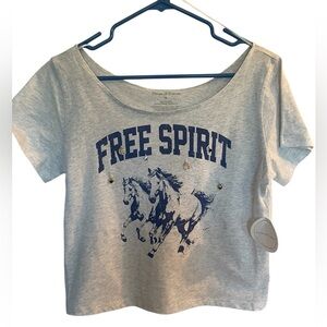 House of Cotton size medium cowgirl Western cotton t shirt with charms